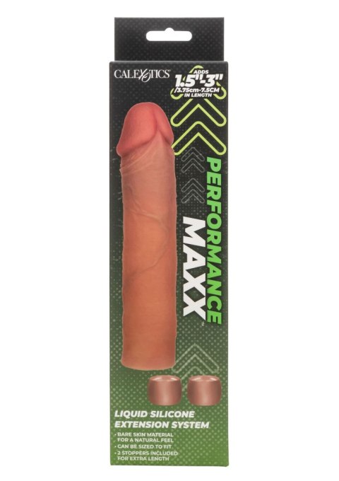 Silicone Penis Extension System 20.25cm Caramel