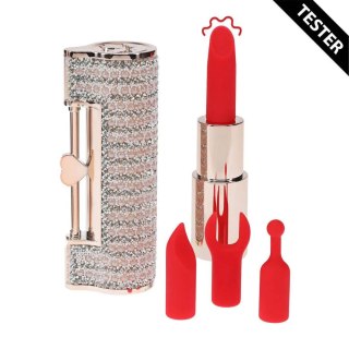 Angel - Lipstick Vibrator with 4 Attachments - Pink - Tester