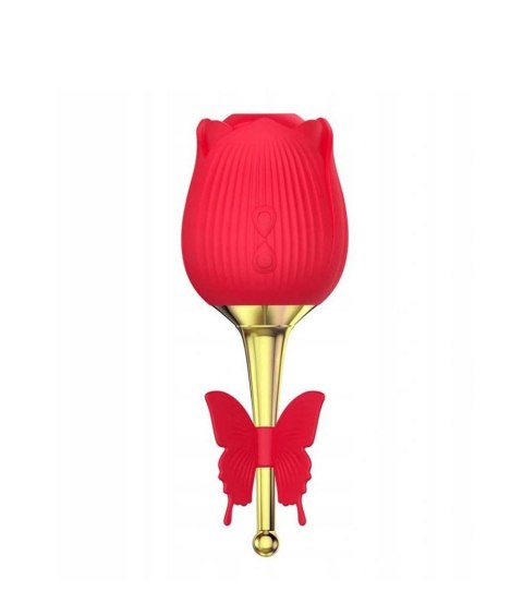 Masażer ssący do łechtaczki w kształcie róży – elegancki wibrator dla kobiet