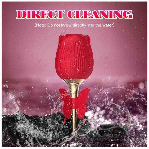 Masażer ssący do łechtaczki w kształcie róży – elegancki wibrator dla kobiet