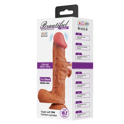 BAILE - Realistic Dildo Bergrisi 10,2" Multi-Mpeed