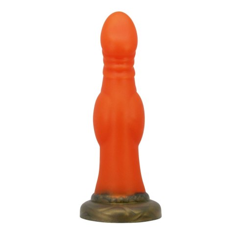 Power Monsters Blazeheart Charger - 18.5 cm Rippled Monster Silicone Dildo