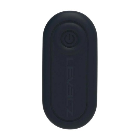 Dual Vibrating Remote Rotating Beads Silicone Prostate Stimulator with Cock and Ball Ring - Black