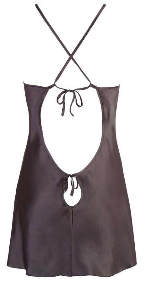 Satin Chemise Black S