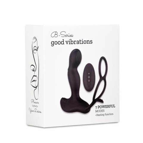 Wibrator-Silicone Massager 7 Function and Heating Function, Black