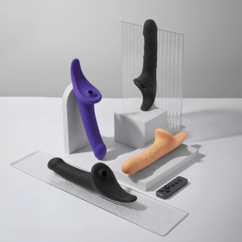 MULTI ORGASM DILDO - M - BLACK TR