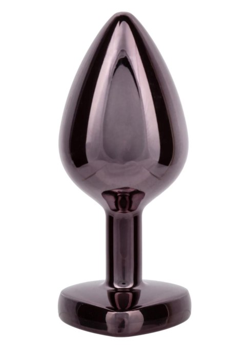Diamond Heart Plug Large Black