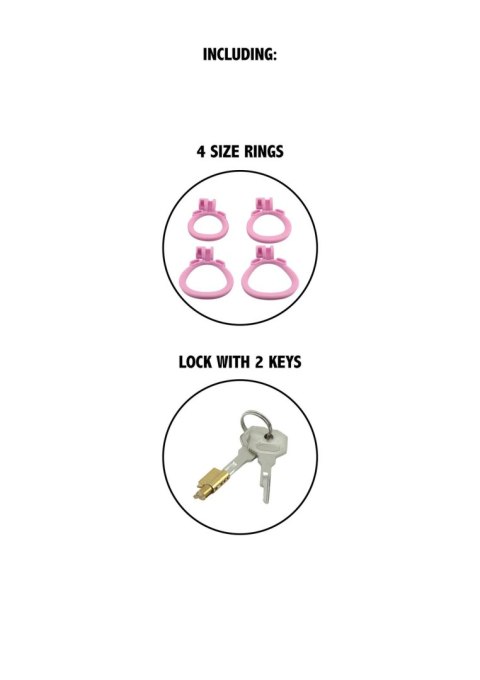 Penis Prison Cock Cage Long Pink