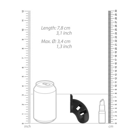Model 13 Chastity Cock Cage Black - 6,5 cm