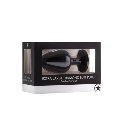 Diamond Butt Plug - Extra Large black