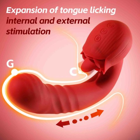 Rose Thrusting Vibrator
