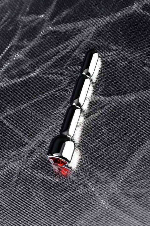 Urethral plug TOYFA Metal, with gem, average, silver