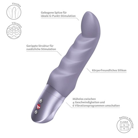 Fun Factory Abby G Light Violet – silikonowy wibrator do punktu G
