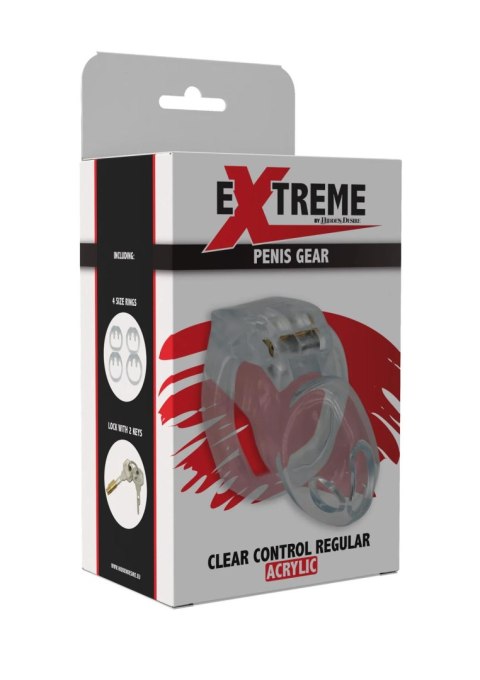 Clear Control Cock Cage Regular