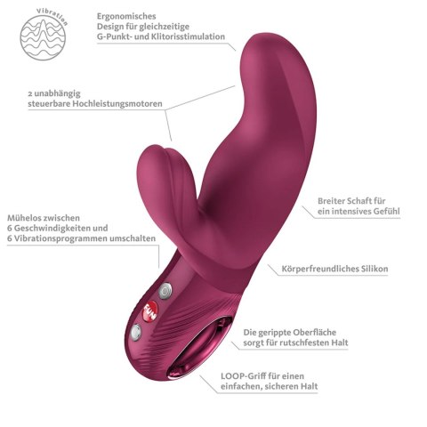 Wibrator Miss Bi - Wine Red