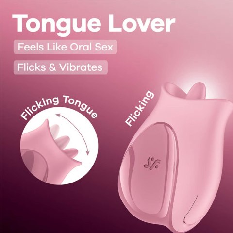 Masażer do łechtaczki Tongue Lover - pink