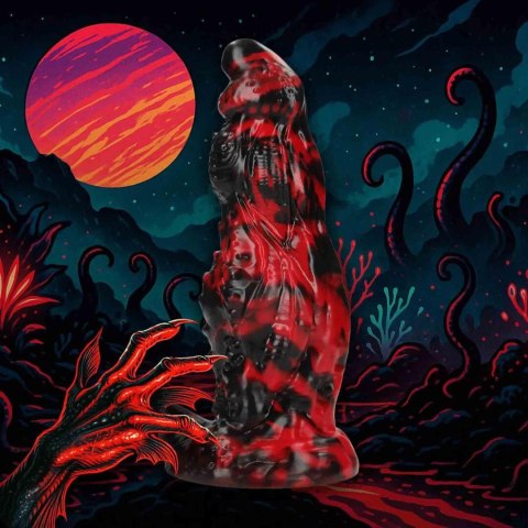 Hell Night Fiend - Silicone Dildo - Red/Black