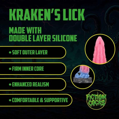 Kraken's Lick - Silicone Dildo - Blue/Red