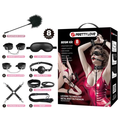 Pretty Love 8-Piece BDSM Bondage Kit