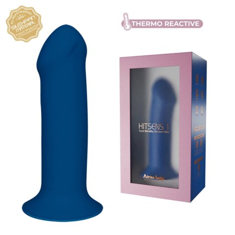 Adrien Lastic Hitsens 1 Blue - Dildo with Patented Dual-Density Technology & Extra-Strong Suction Base