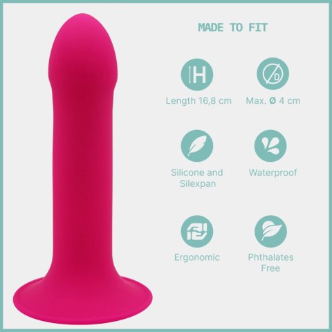 Adrien Lastic Hitsens 2 Pink - Dildo with Patented Dual-Density Technology & Extra-Strong Suction Base