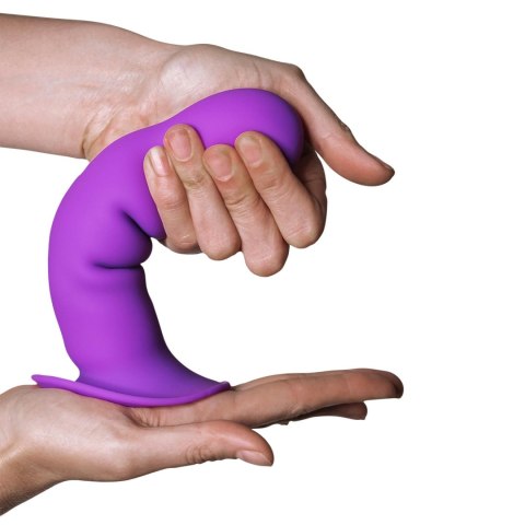 Adrien Lastic Hitsens 3 Purple - Patented Dual-Density Dildo with Extra-Strong Suction Base