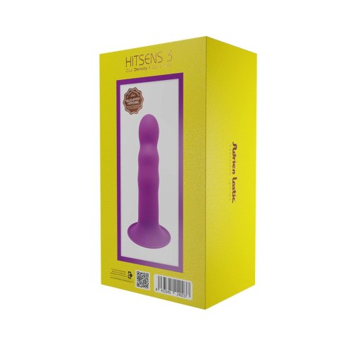 Adrien Lastic Hitsens 3 Purple - Patented Dual-Density Dildo with Extra-Strong Suction Base