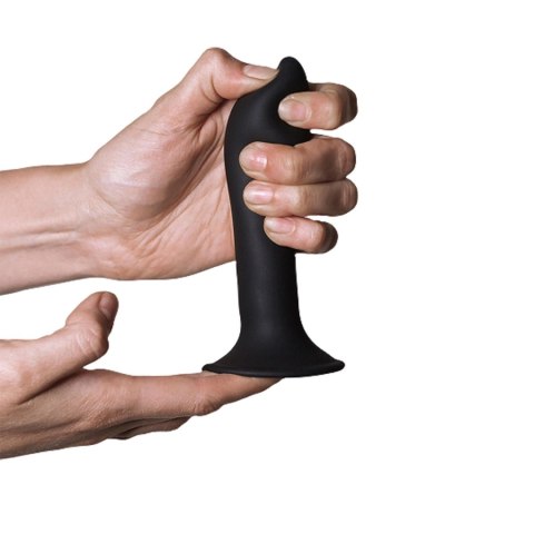 Adrien Lastic Hitsens 5 Black - Compact Dildo with Patented Dual-Density Technology & Extra-Strong Suction Base