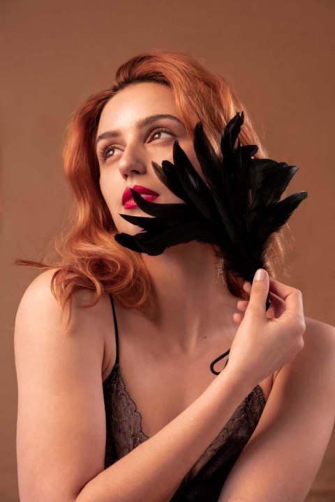 Adrien Lastic Feather Tickler Black