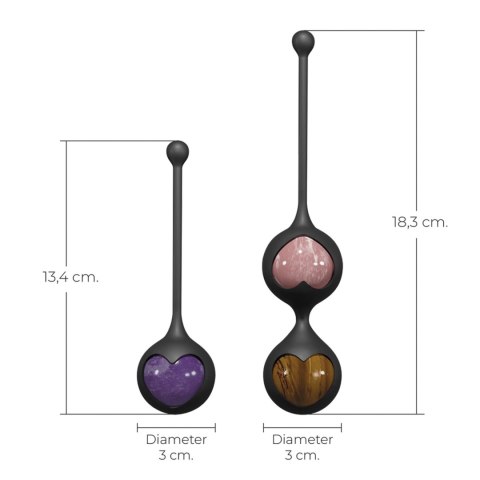 Adrien Lastic Harmony Stones - Natural Stone Kegel & Chakra Wellness Set