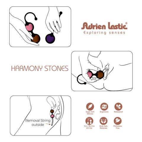 Adrien Lastic Harmony Stones - Natural Stone Kegel & Chakra Wellness Set
