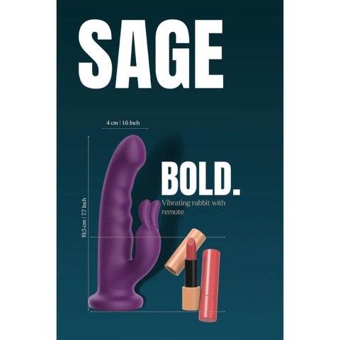 BOLD SAGE DUO-VIBRATOR WITH SUCTION CUP