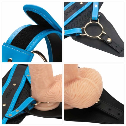 Vibrating Enhanced Strap on Set 9.5'' L/XL/2XL