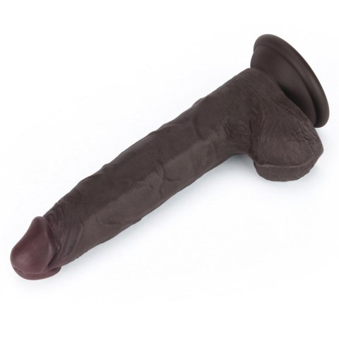 7.5'' Sliding Skin Pro II Dual Layer Silicone Dong (Black)