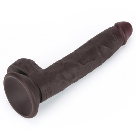 7.5'' Sliding Skin Pro II Dual Layer Silicone Dong (Black)