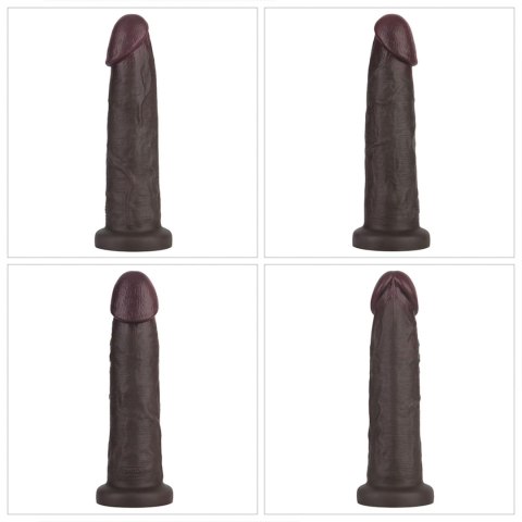 9'' Sliding Skin Pro II Dual Layer Silicone Dong (Black)