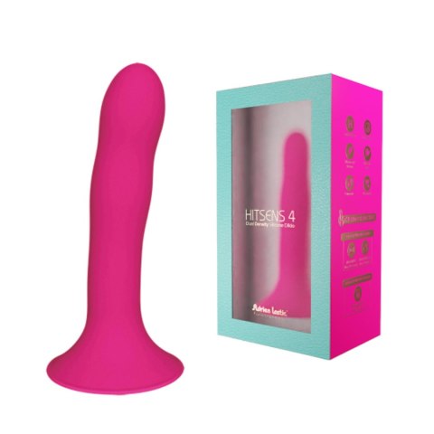 Adrien Lastic Hitsens 4 Pink - Dildo with Patented Dual-Density Technology & Extra-Strong Suction Base