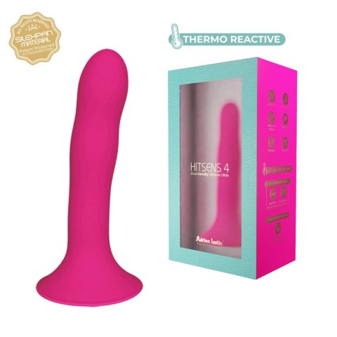 Adrien Lastic Hitsens 4 Pink - Dildo with Patented Dual-Density Technology & Extra-Strong Suction Base
