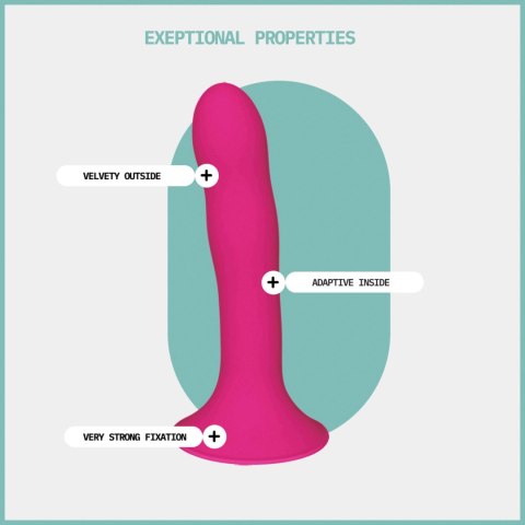 Adrien Lastic Hitsens 4 Pink - Dildo with Patented Dual-Density Technology & Extra-Strong Suction Base