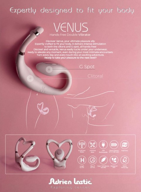 Adrien Lastic Venus - Hands-Free G-Spot & Clitoral Couple Vibrator