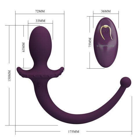 Pretty Love Ligeia - Vibrating Anal Plug with Tail