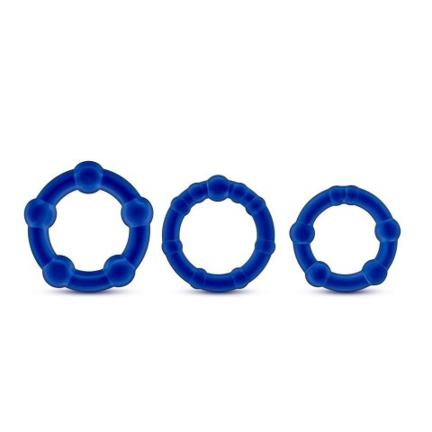 STAY HARD BEADED COCKRINGS BLUE