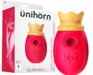 Masażer łechtaczki Queen Red UNIHORN